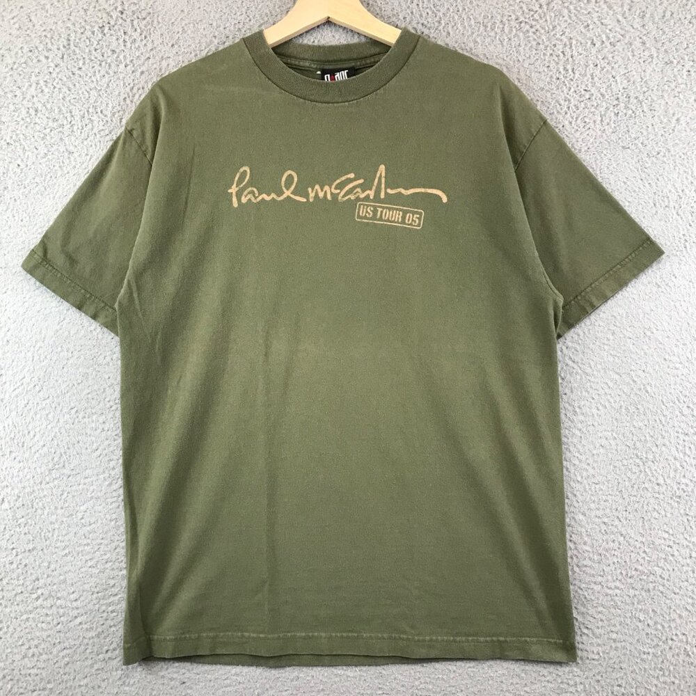 Vintage‎ 2005 Paul McCartney U.S. Tour T shirt size L Giant tag